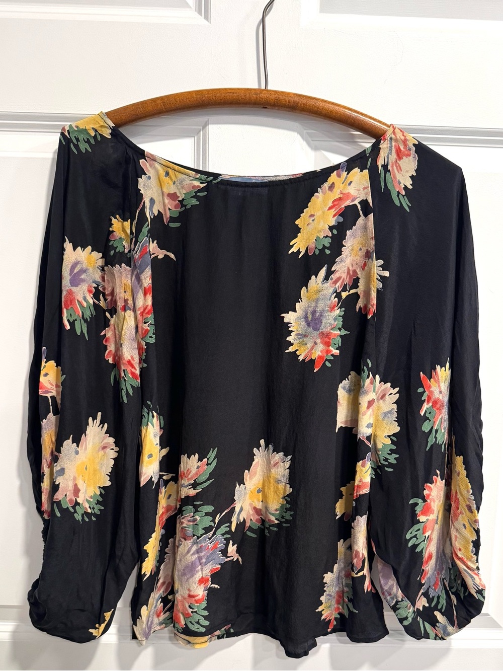 Anthropologie Lil Black Blouse